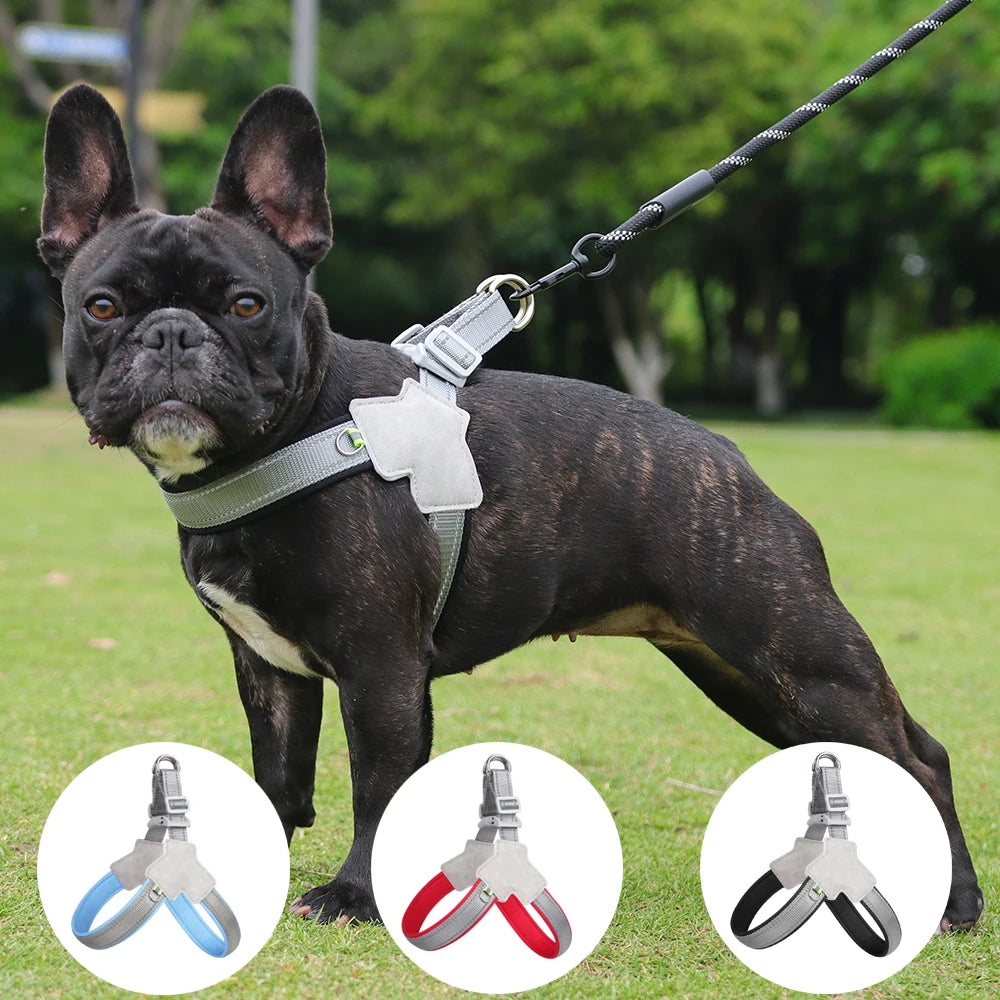 OHIPETS™ No-Pull Adjustable Pet Harness – Reflective & Comfortable for Dogs & Cats