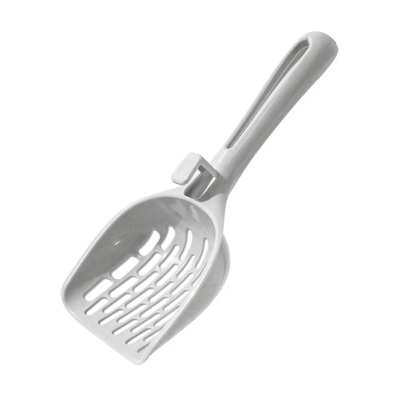 Plastic Cat Litter Cleaning Shovel With Long Handle And Hook Cleaning Cat Litter Shovel, Cats Toilet Cleaning Tools And Supplies