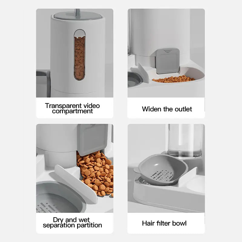 OHIPETS™ Automatic Gravity Pet Feeder & Water Dispenser