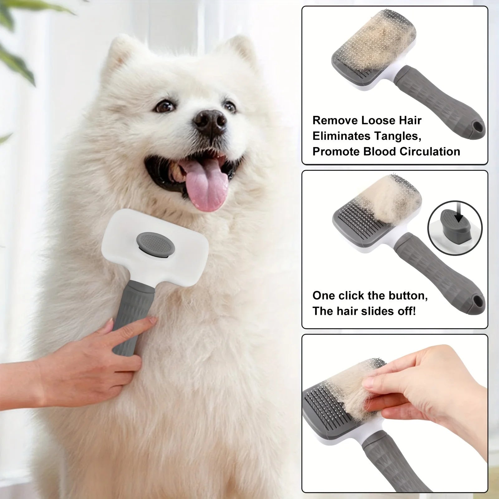 OHIPETS™ Self-Cleaning Slicker Brush